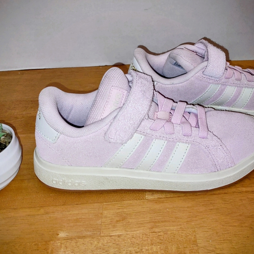 adidas Kids Light Pink Sneakers - Picture 4 of 6